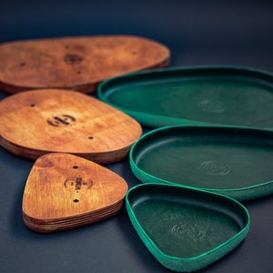 Leather wet mold. Wet molding form for leather. DIY kit Leather tray.