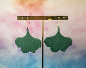 Cents Cents Money Money (Large) - Lightweight polymer clay earrings, coated brass hoops