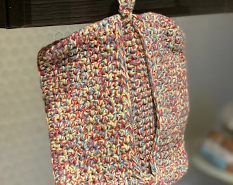 ハンドメイドコットン鍋つかみ - 保温性のあるステッチ入りキッチンアクセサリー
