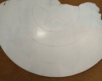 Broken Captain America Shield Raw Print: Avengers Endgame