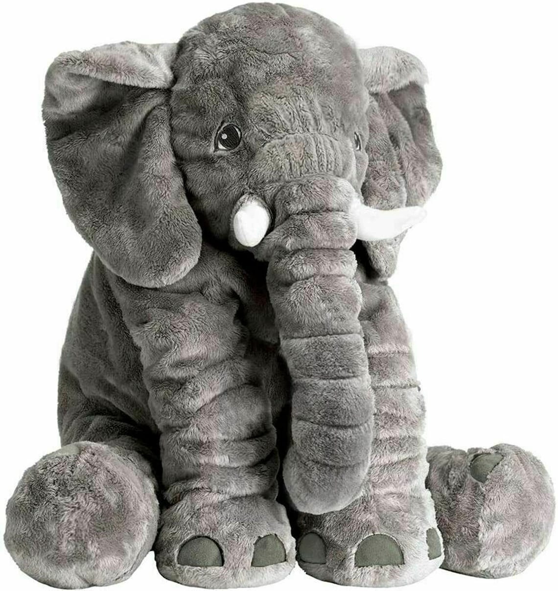 Hot deal Big Elephant Stuffed Animal Plush Toy 24 Inches Grey Etsy