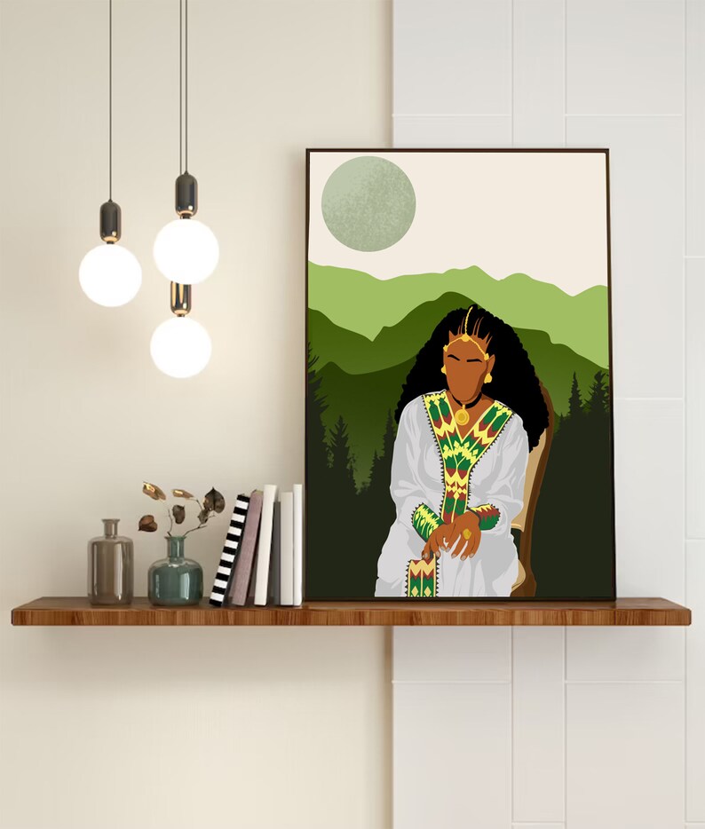 Ethiopian Women Art Ethiopian Art Print Canvas Art Print Etsy
