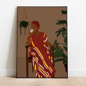 Digital Art, Somali Woman, Somali, Somali Art Print, African Art Print, Black Wall Art, Girl Portrait,