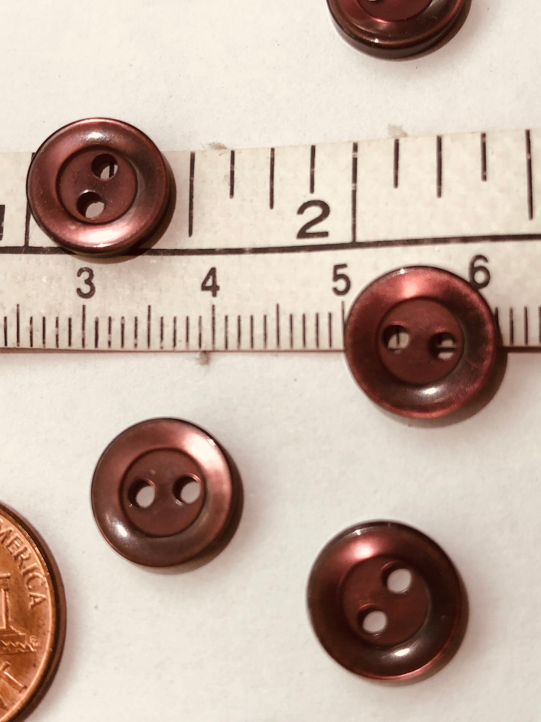 20, 11mm Domed Red Buttons, Small Dolly Buttons, Red Buttons, Shirt  Buttons, Sewing, Knitting, Crochet 