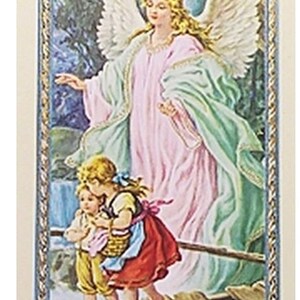 Oración al Ángel de la guarda Tarjeta de Oración Hecho en Italia Anjo da Guarda Cartão de Oração Espanhol Fabricado na Itália