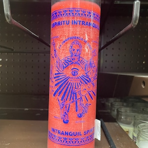 7 Day Intranquil / Restless Spirit Candle English & Español Espíritu Intranquilo Vela oración Velado Prayer Miracles Milagros