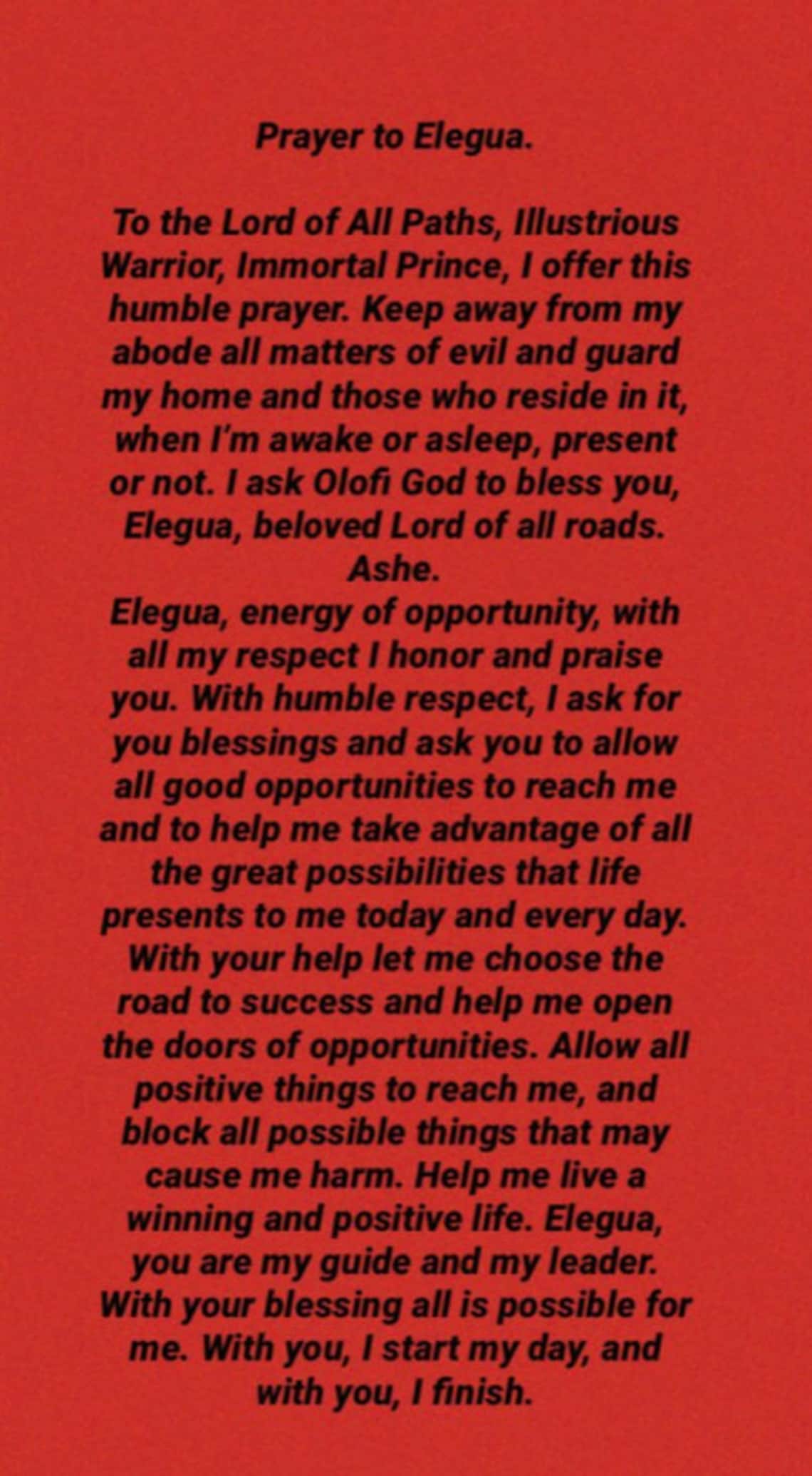 Elegua Papa Legba Prayer Card Glossy Finish Tarjeta Con - Etsy