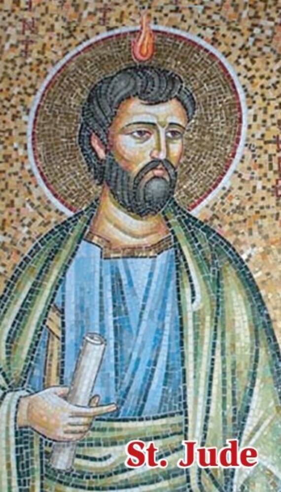 St. Jude Prayer Card Saint of Impossible Causes English Etsy