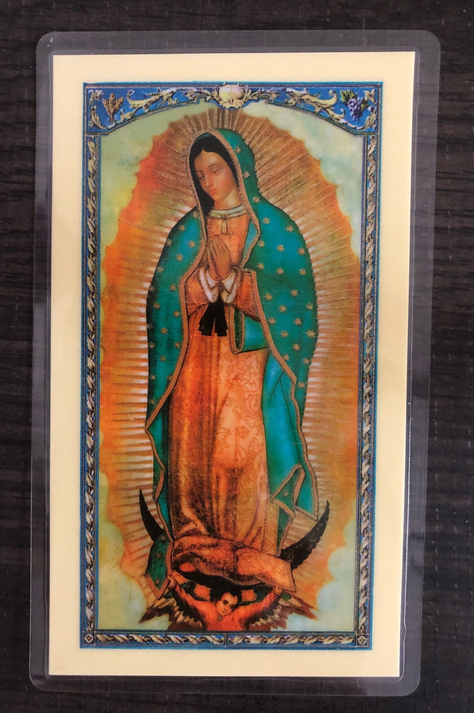 Prayer to Our Lady of Guadalupe Laminated Card in English Etsy