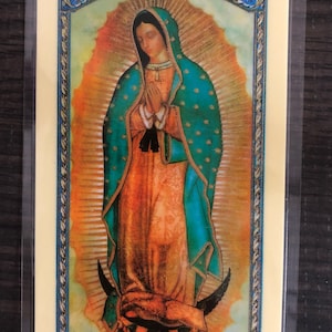 Prayer to Our Lady of Guadalupe Laminated Card in English Oración a Nuestra Señora de Guadalupe - Tarjeta de oración laminada en inglés