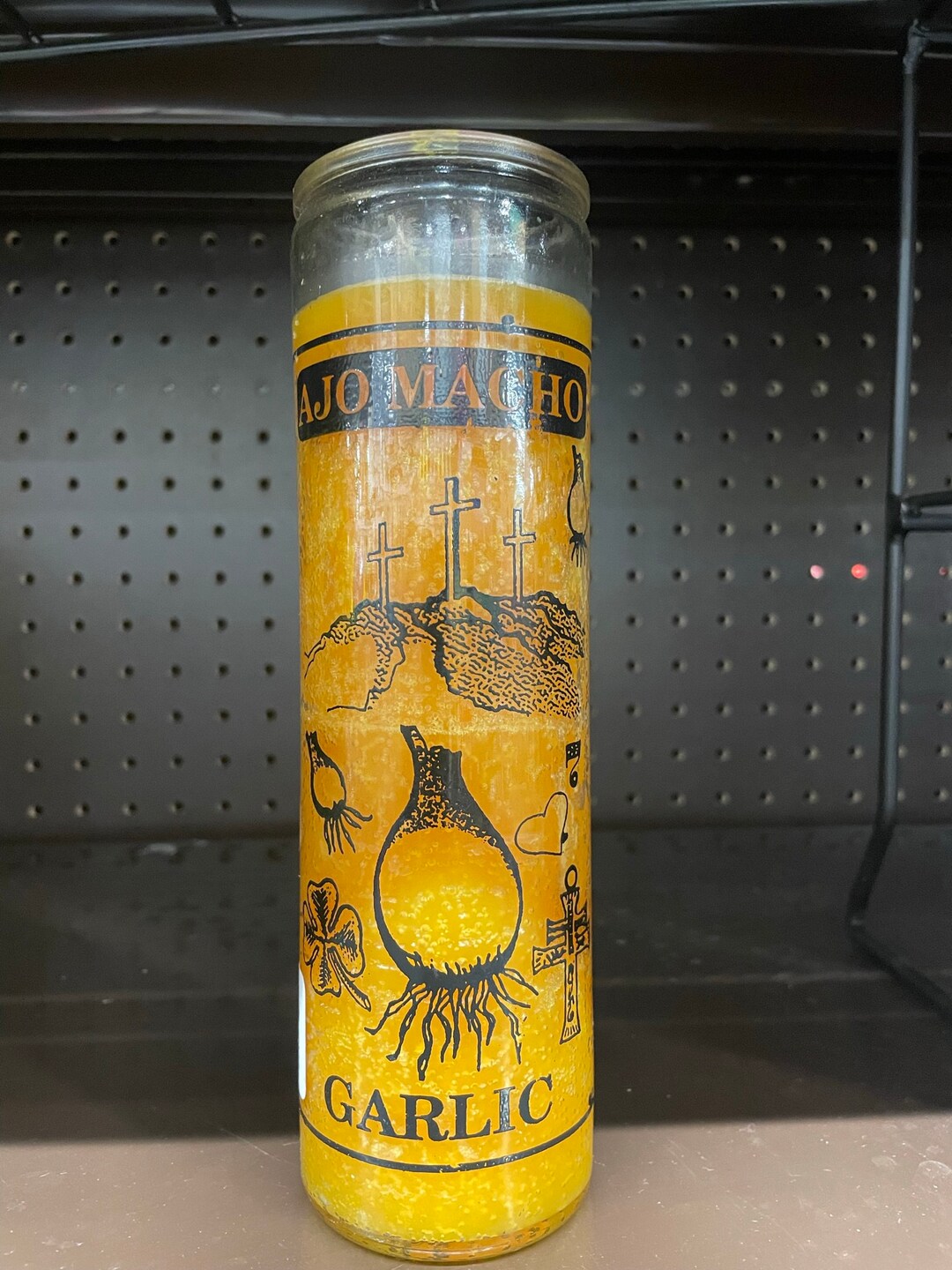 Garlic Ajo Macho English & Español 7 Day Candle 7 Días Vela Oración