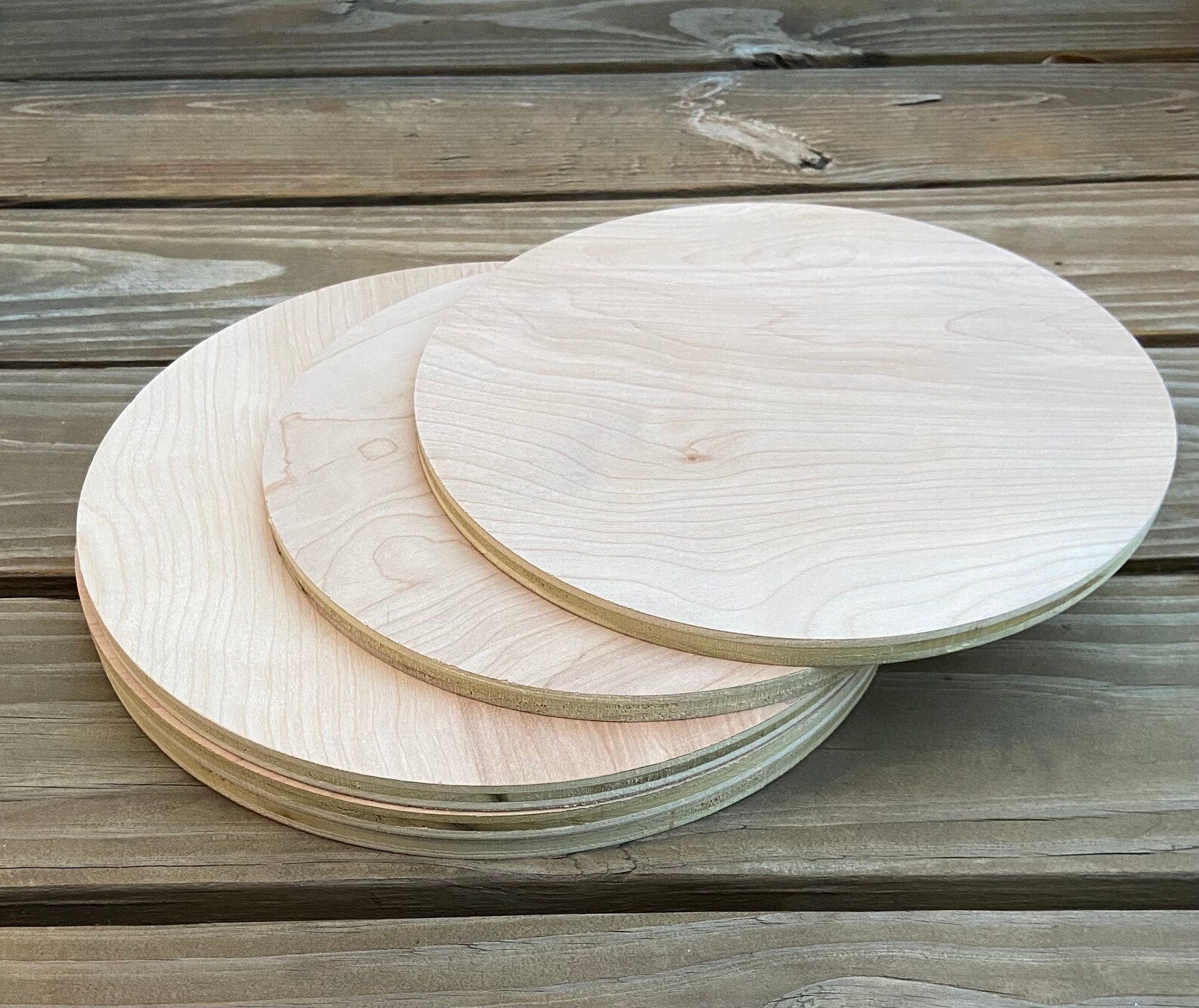 6 to 24 Unfinished Wood Craft Circles 1/2 Etsy