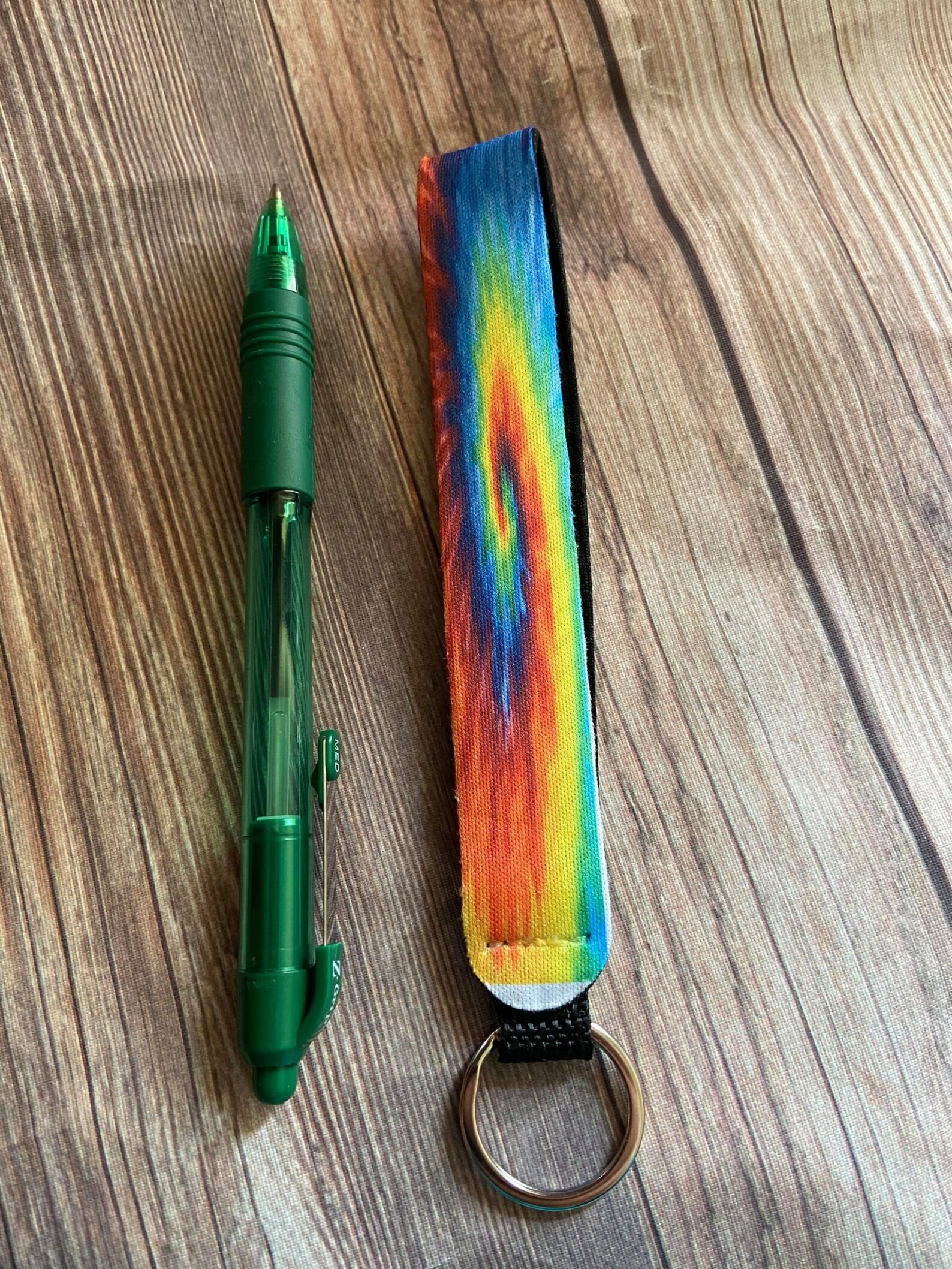 Tie Dye Keychain Wristlet Etsy