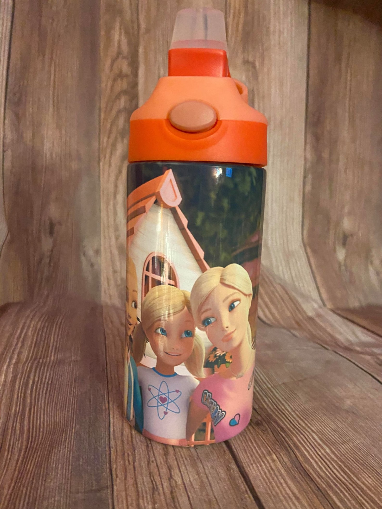 Barbie 12oz Flip Top Water Bottle Etsy