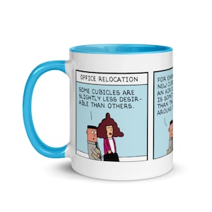 Tirinha Dilbert - Cold Office - Caneca com Cor Dentro