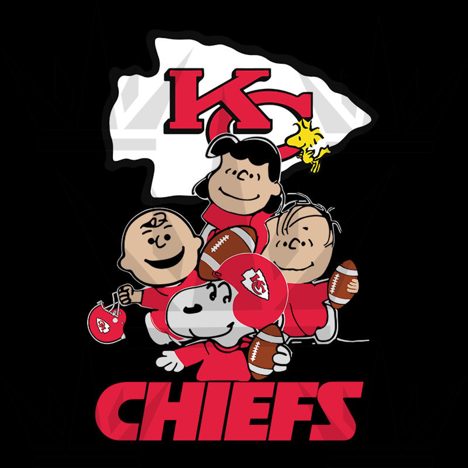 Snoopy The Peanuts Kansas City Chiefs NFL Svg Football Svg Etsy