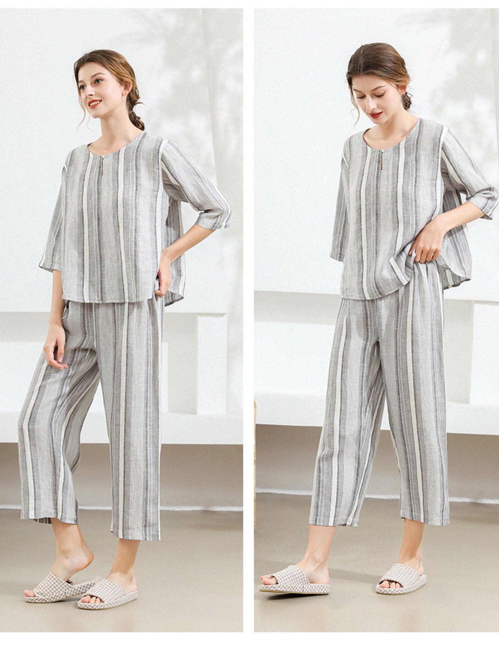 sin in linen pajamas