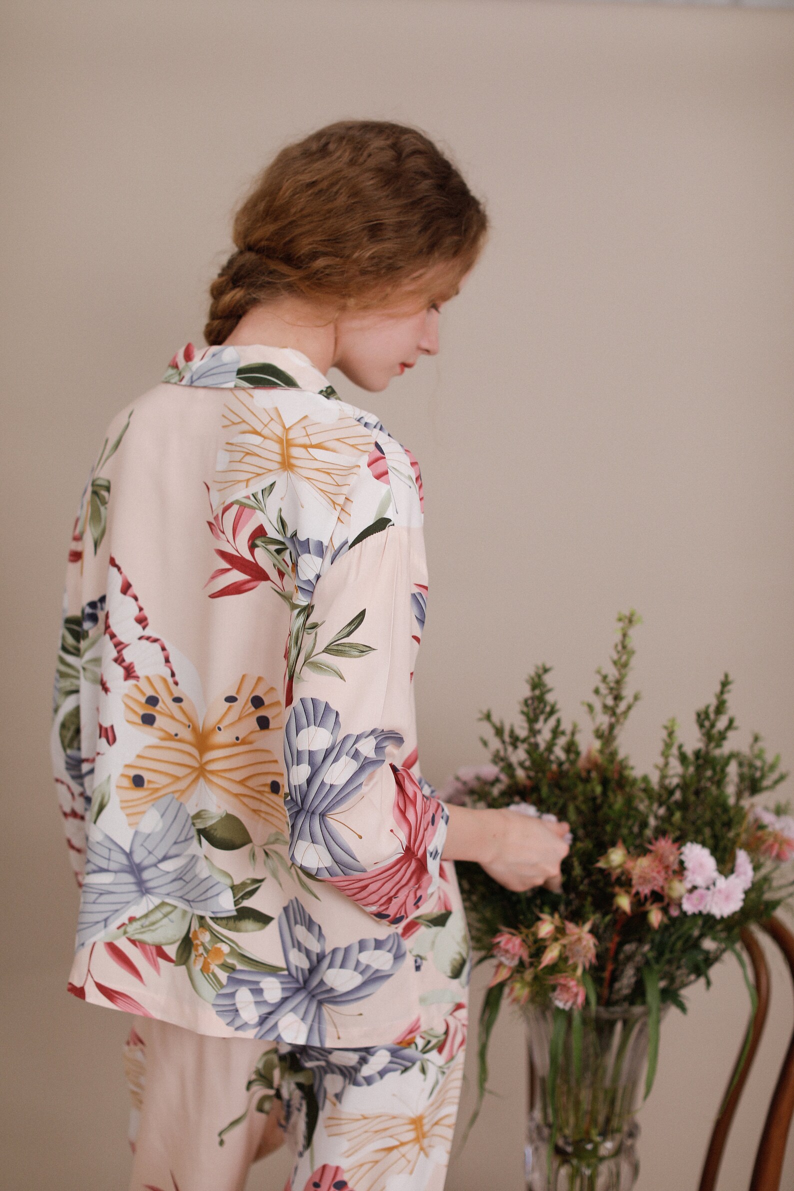 Butterfly Women Pajama Set holiday pajamas pyjamas women Etsy