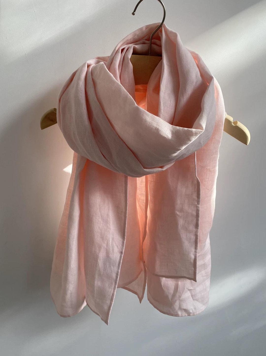 Linen Scarf with lurex details