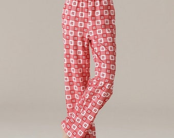 Pantalon de survêtement 100 % coton pour femme, Pantalon de pyjama décontracté, Pantalon relaxant, Pantalon doux et confortable avec poches