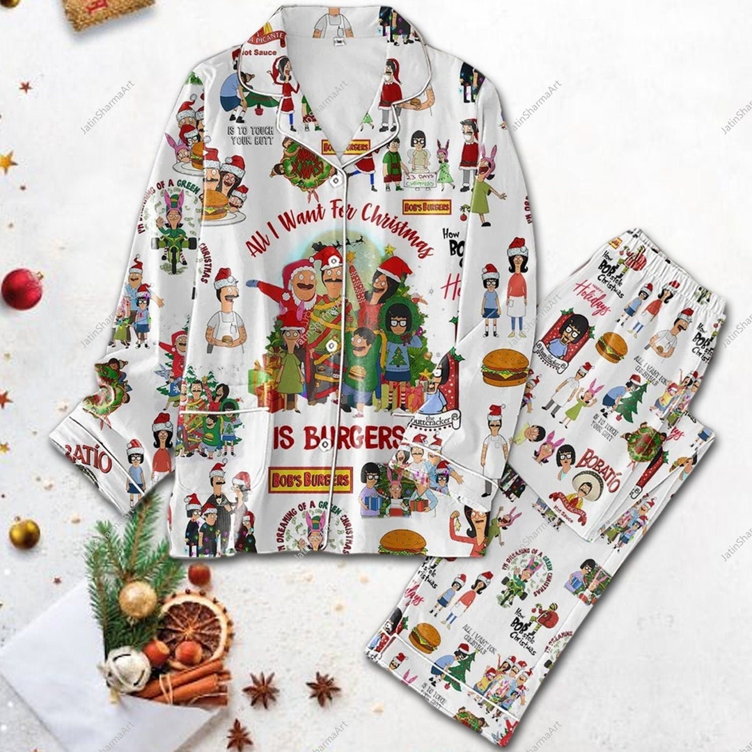 Bob's Burgers Christmas Pajamas Set Bobs Berger Women Etsy