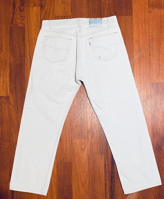 Vintage Levi's 501s White Denim Jeans 