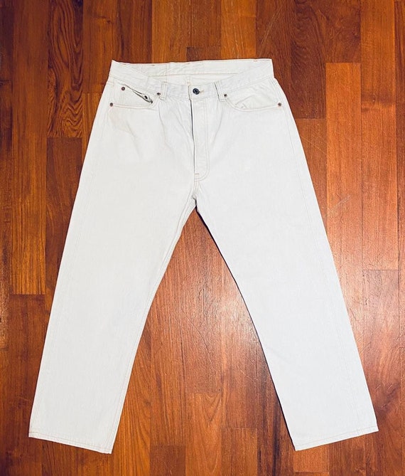 white levi's 501 men's jeans