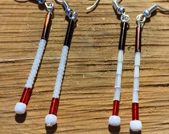 White Cane Earrings