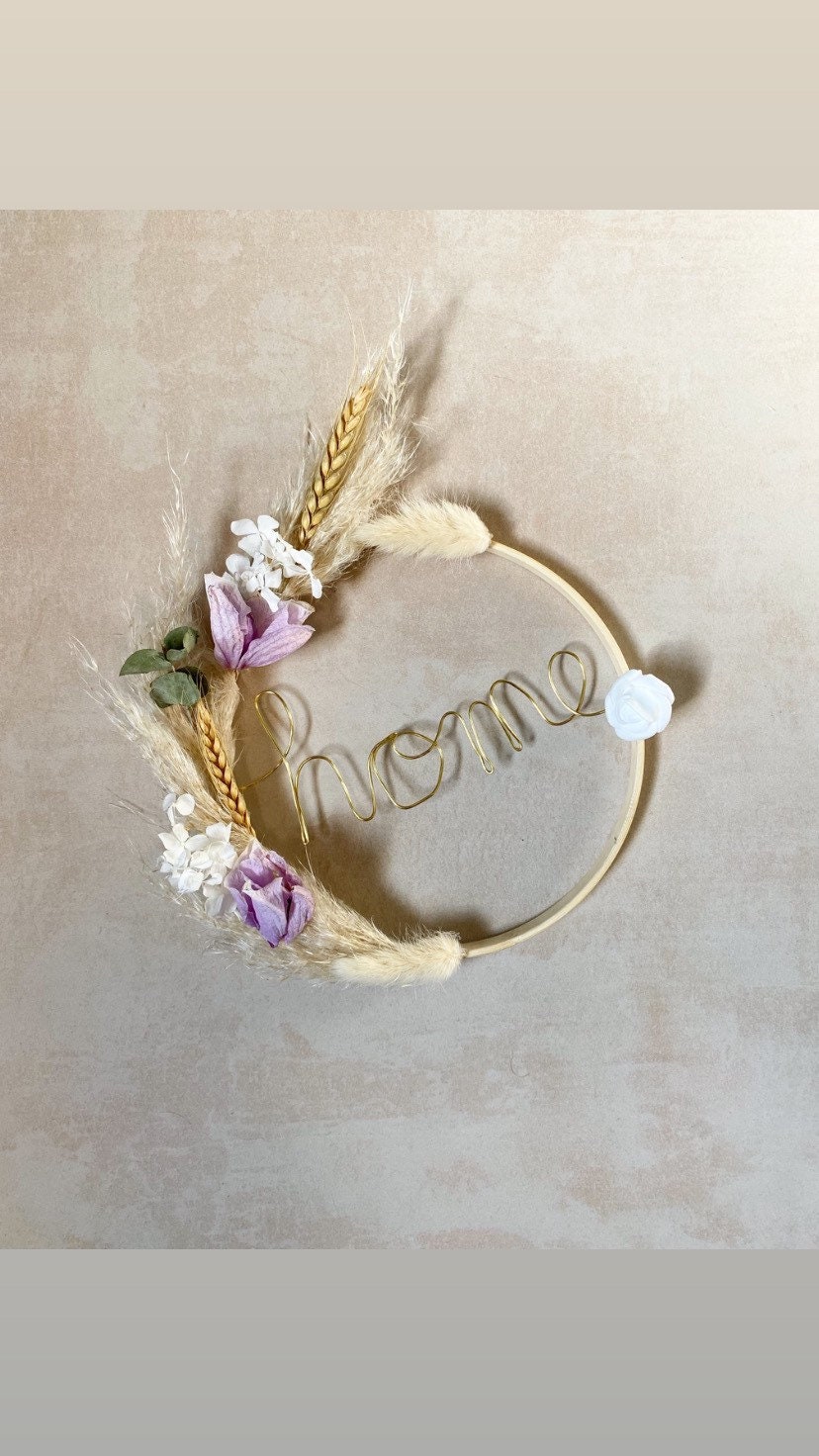 Couronne Des Fleurs Séchées