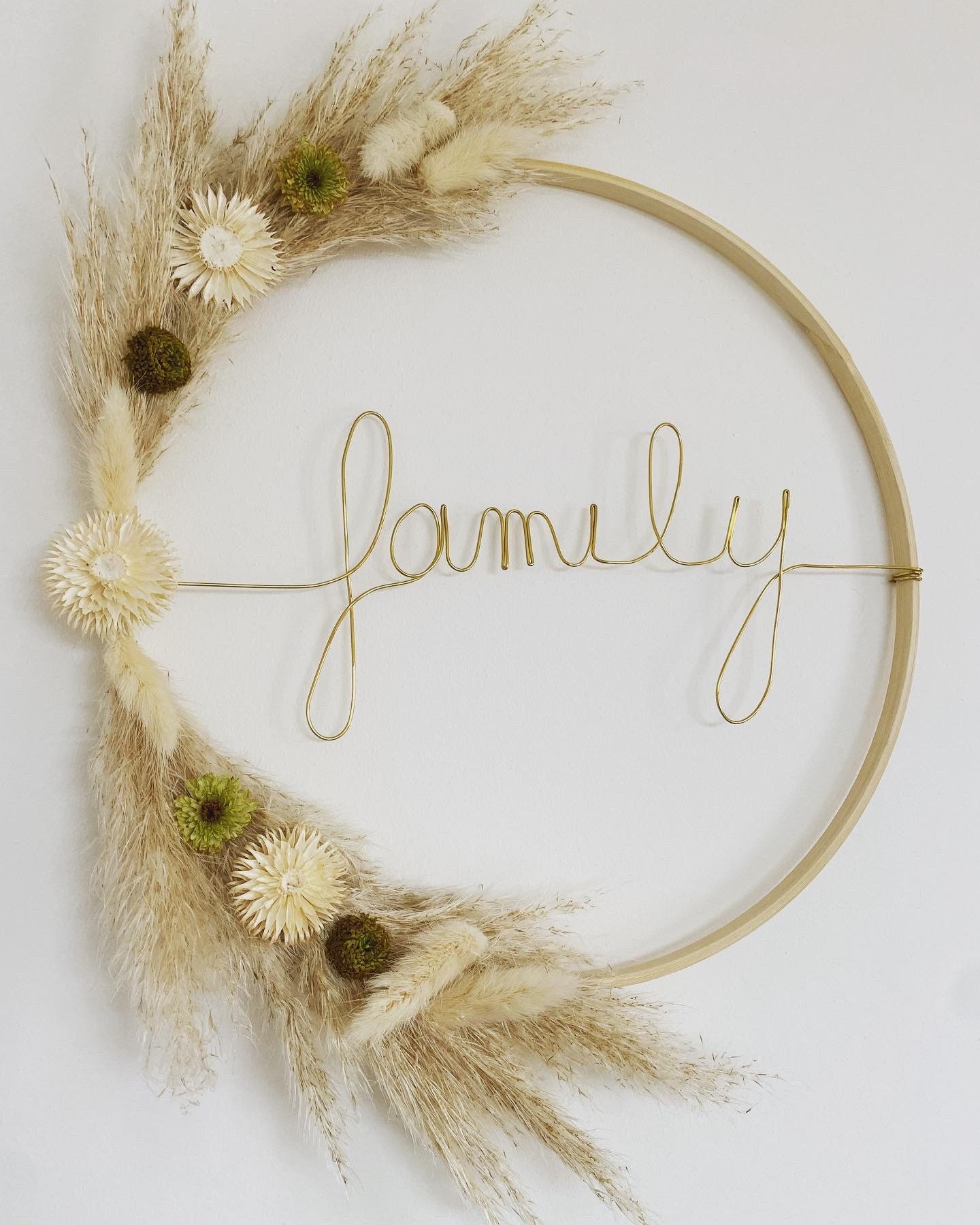 Couronne de Fleurs Séchées