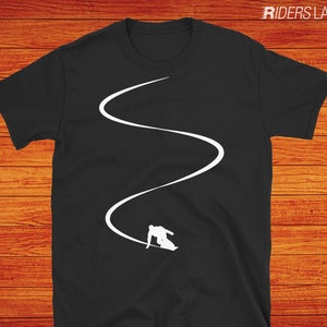 Snowboarding Lines Short-Sleeve Unisex T-Shirt | Snowboarder Funny Gift | Snowboard Shirt