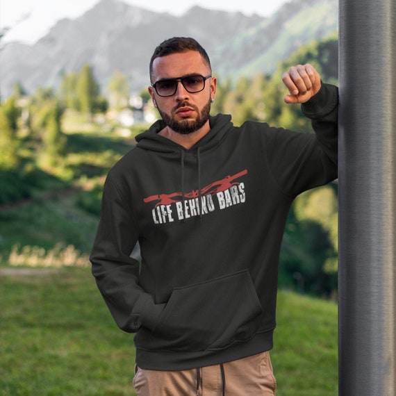 Life Behind Bars Mountain Bike Unisex Hoodie MTB Hooded Sweatshirt