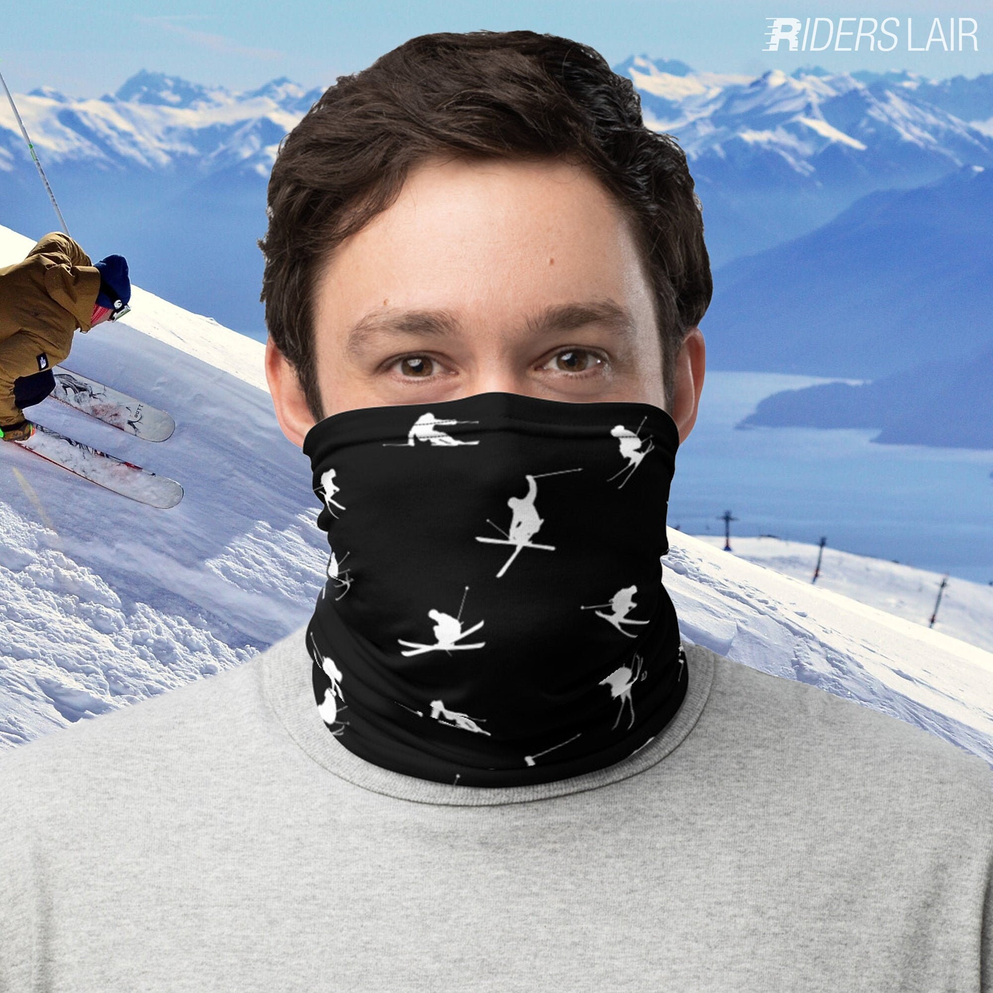 skiing neck gaiter face mask