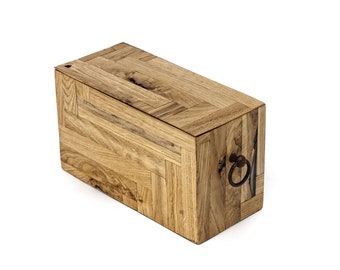 Handmade Oak Wood Cremation Urn for Human or Pet Ashes - Handmade Art