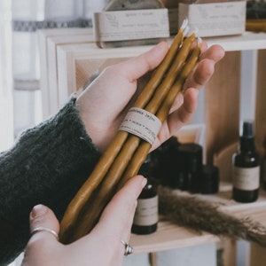 Leyne Wax Candles | 100% Beeswax candles/taper candles/handmade candles/occasion candles/natural candles/hand dipped/handpulled