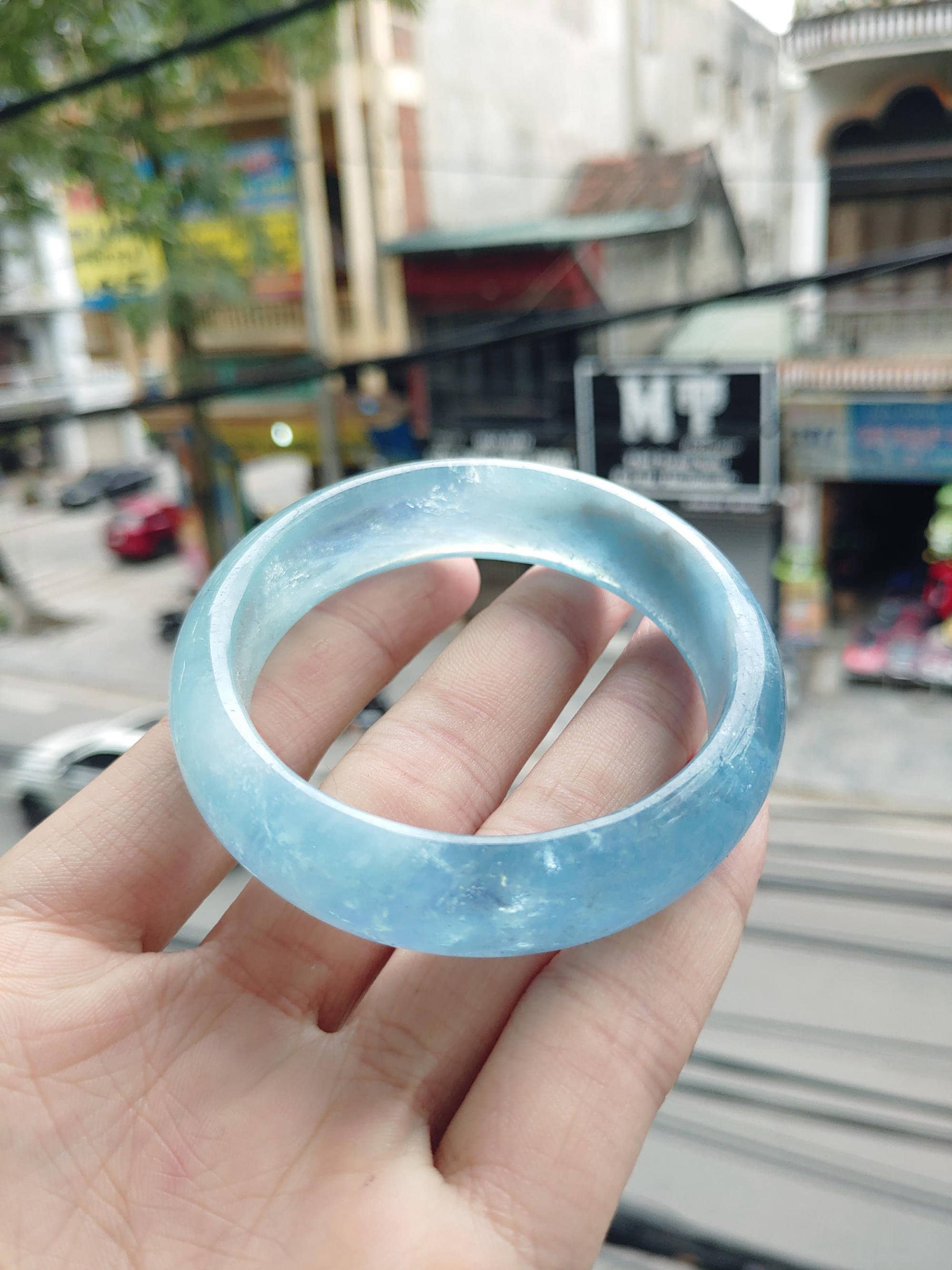 Aquamarine bangle deals