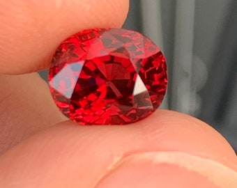 Spinel Red 3.6 Cts, Untreated  Unheated  Original Luc Yen Vietnam 100% Raw Spinel For Luxury Jewelry