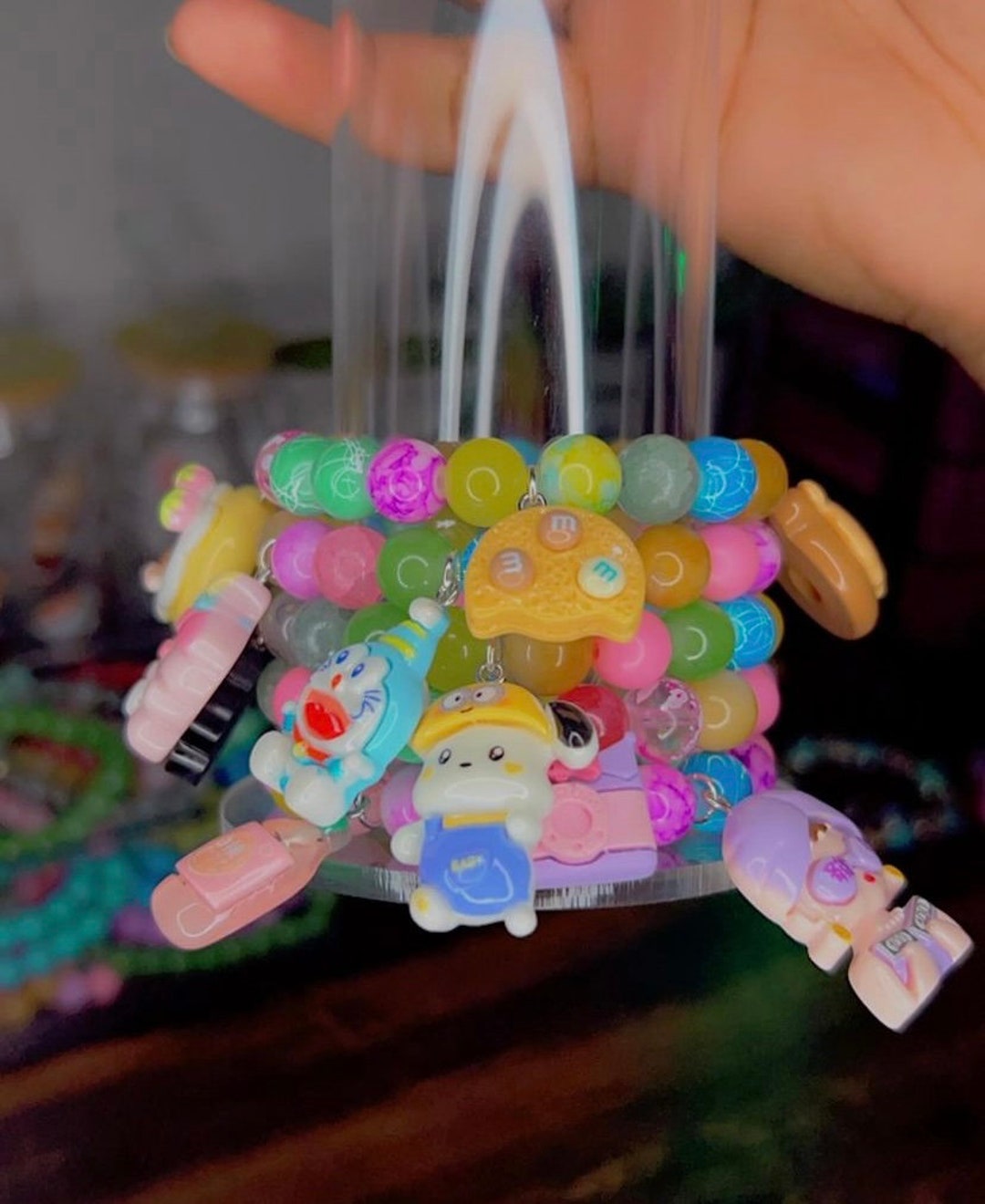 YEALQUE 13Pcs 3D Flower Bogg Bags Charms, 15 Different