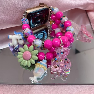 Charm apple bands beaded bracelets bangles accessories trending smart watch accessories