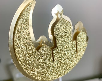 Eid / Ramadan / Eid Mubarak / Ramadan Mubarak Cupcake Topper (6 - per order)