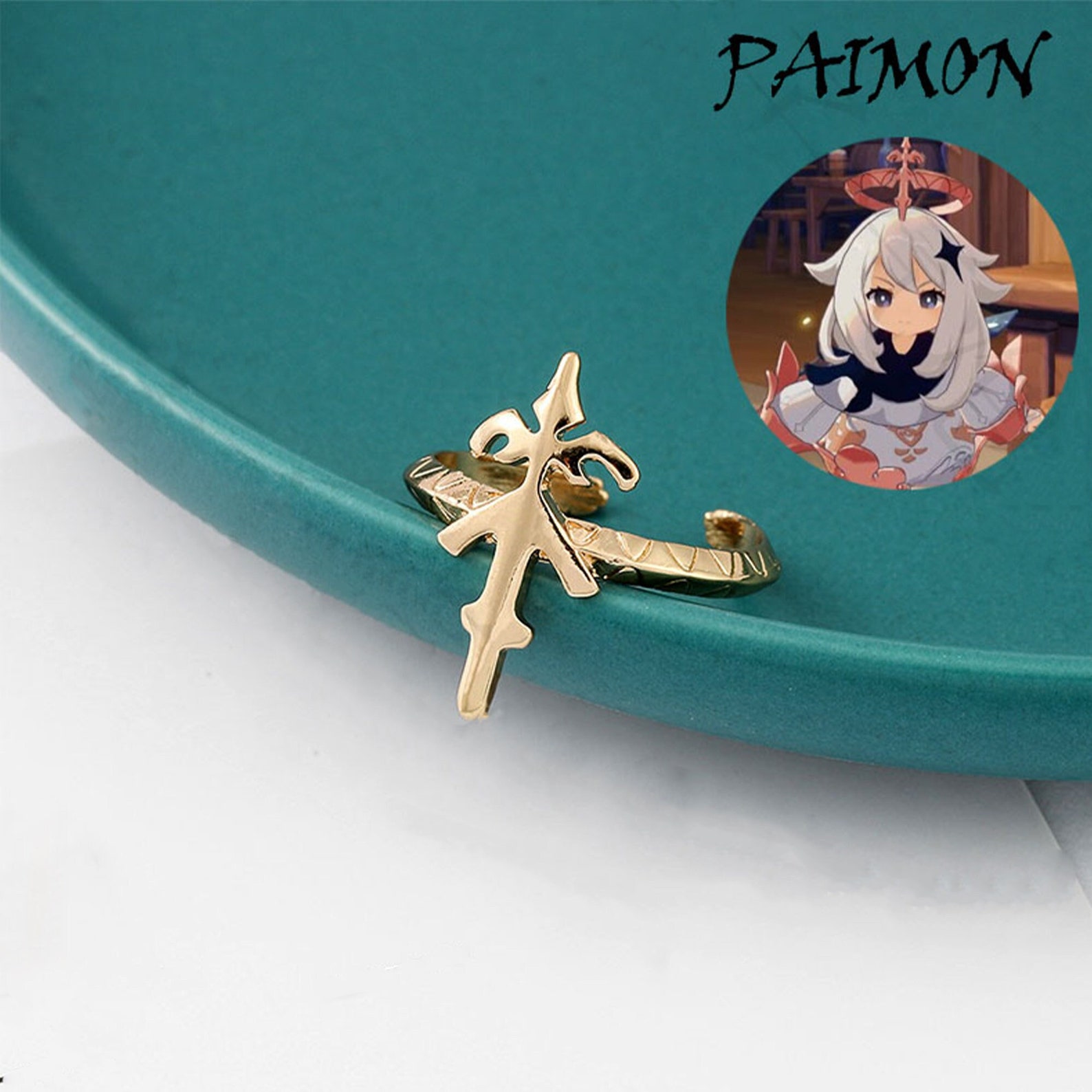 Genshin Impact Paimon Crown Ring Finger Rings Paimon Crown | Etsy New ...