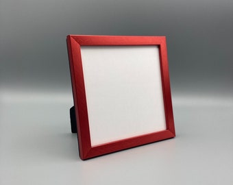 Red Picture Frame • 5x5 Square Photo Frame • Additional Colors Available • Instagram Frame • Valentine Gift • 5" x 5" Square Tabletop Frame