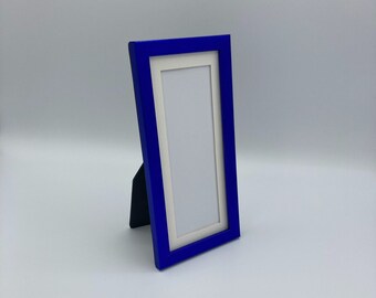 Blue Picture Frame • 3x7 Photo Frame • 2x6” Mat Opening • Photo Booth Strips • Additional Colors Available • Reception Gift • Party Favor