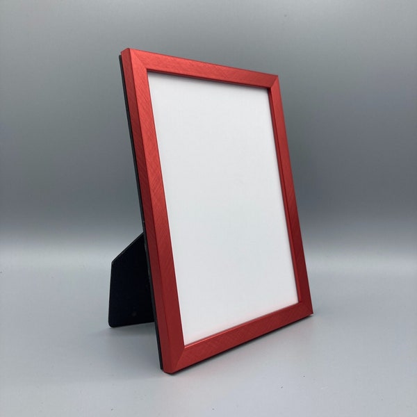 Red Picture Frame • 5x7 Photo Frame • Additional Colors & Sizes Available • Patriotic • Valentine's Gift • 5" x 7" Tabletop or Wall  Frame