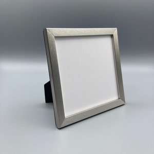 Pewter Picture Frame: 5x5 Square Photo, Recycled Materials