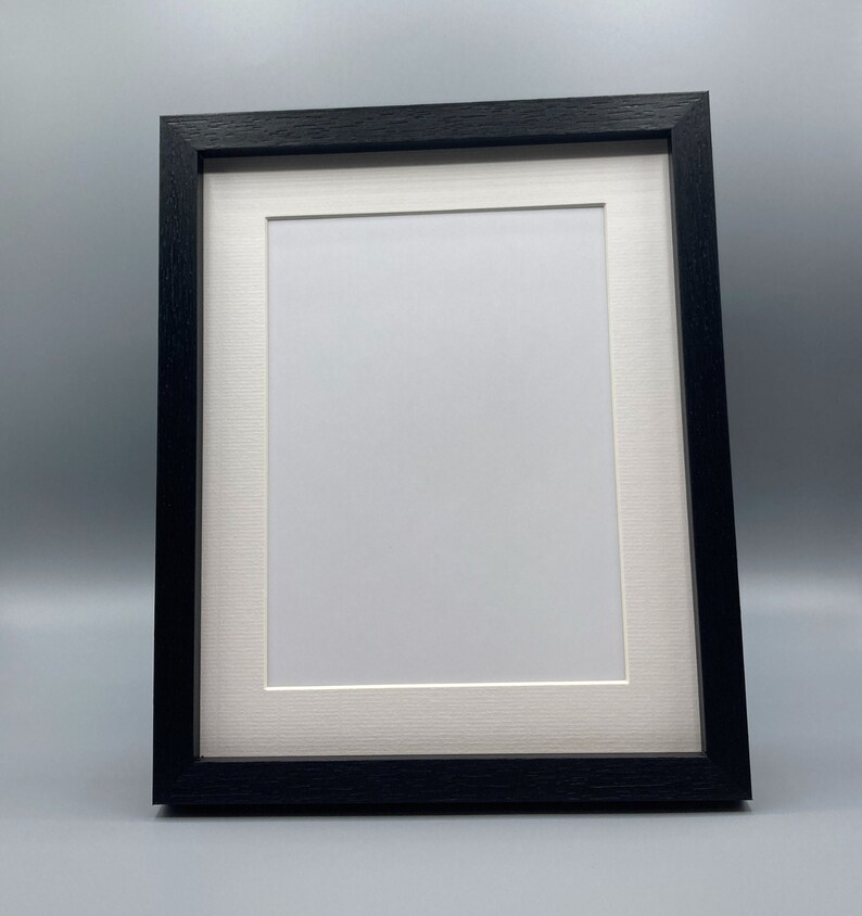 Black 8 X 10 Picture Frame Includes Mat With Etsy