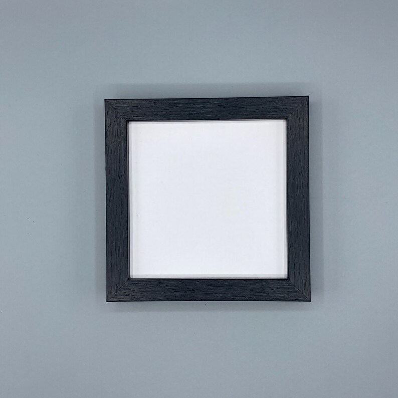 Black Picture Frame 5x 5 Square Photo Frame Etsy