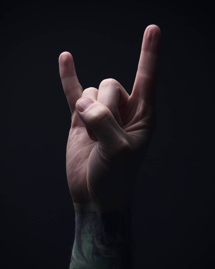 Rock and Roll Devil Horns Hand Photography Print Etsy