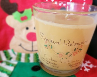Cookies for Santa Candle - Soy Wax and Food Scented for Christmas Time - Comforting Bakery Aroma for Food Lovers