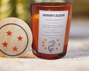 Shenron's Blessing - DragonBall Inspired Soy Wax Candle - 12oz